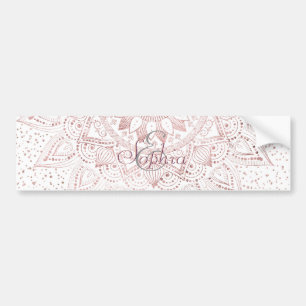 Elegant Ro Guld Dit Mandala Bildekal