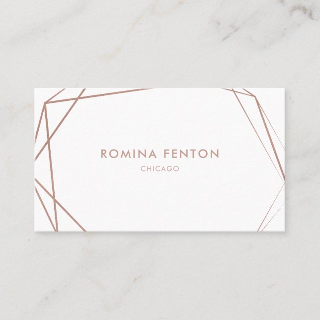Elegant Ro Guld Foil Ramar Modern Professionell Visitkort (Framsida)