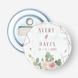 Elegant Ro Guld Geometric Bröllop Flasköppnare