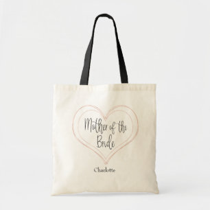 Elegant Ro Guld Geometric Heart Mor i Bride Tygkasse