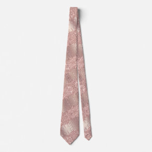 Elegant Ro Guld  Glitter-drivrutiner Neck Tie Slips
