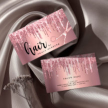 Elegant ro guld glitter droppar hårstylist