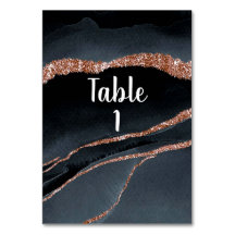 Elegant Ro Guld Glitter och Grått agate