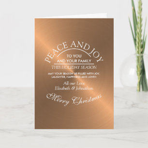 Elegant Ro Guld jul Kort