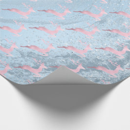 Elegant ro guld julrenar i mönster presentpapper