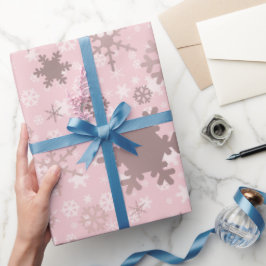 Elegant Ro Guld, jultomte Mönster Presentpapper