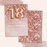 Elegant Ro Guld Kids Girl 18:e Födelsedagsfesten Inbjudningar<br><div class="desc">Elegant ro guld 18:e födelsedagsfest inbjudan för en 18-årig flicka med skrivmanschetter och ballonger för roligt av elegant.</div>