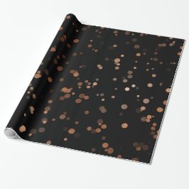 Elegant ro guld konetti polka punkt mönster presentpapper