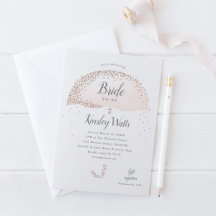 Elegant Ro Guld Konfetti Rosa Möhippa