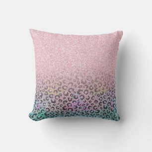 Elegant Ro Guld-leopard för Glitter Kudde
