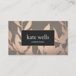 Elegant Ro Guld Löv Modern Insida Designer Visitkort