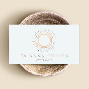 Elegant Ro Guld Mandala Logotyp Visitkort