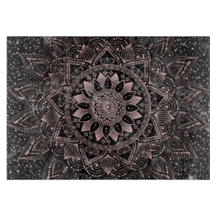 Elegant ro guld mandala punkter och marmor konst.