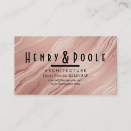 Elegant Ro Guld Marble for Architects & Trades Visitkort