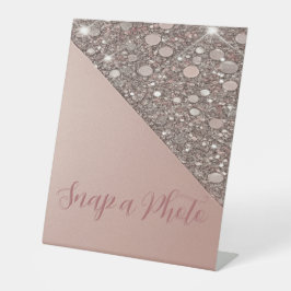 Elegant Ro Guld Möhippa Fäst ett foto