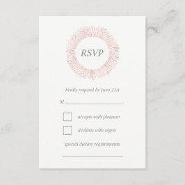 Elegant ro guld monogram OSA kort