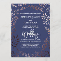 Elegant Ro Guld och flottan | Ledig Ram Bröllop