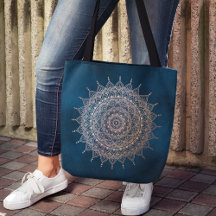 Elegant Ro Guld om Teal Blommigt Henna Mandala