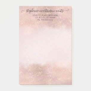 Elegant Ro Guld Professionell Salon Hair Makeup Post-it Block