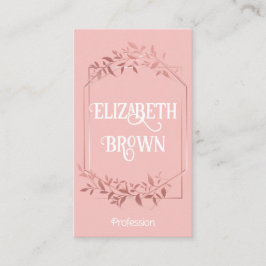 Elegant  ro guld ram löv visitkort