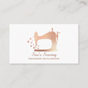 Elegant Ro Guld Sewing Maskin Visitkort
