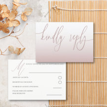 Elegant Ro Guld Simple OSA Bröllop