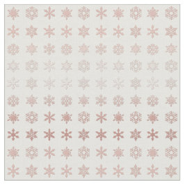 Elegant Ro Guld Snöflingor Mternt White Tyg