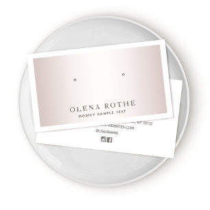 Elegant Ro Guld White Gräns Öarring Visning