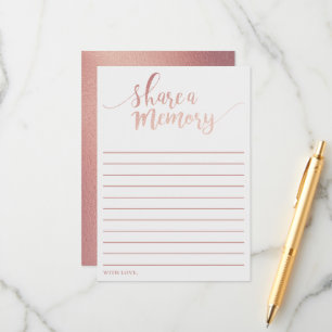 Elegant Ro guldfack  ett minneskort Rådkort