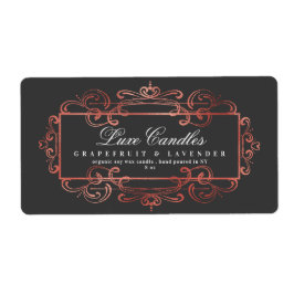 Elegant Ro guldfetter Swirls Luxuriskt Mörk Grått Fraktsedel