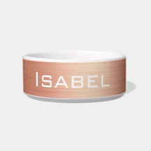 Elegant Ro guldfoil Monogram Personlig Pet