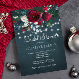 Elegant ro möhippa för rustiska vinterpeony inbjudningar