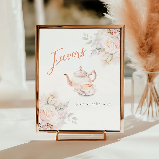 Elegant Ro Möhippa Tea Party favors Poster (Skapare uppladdad)