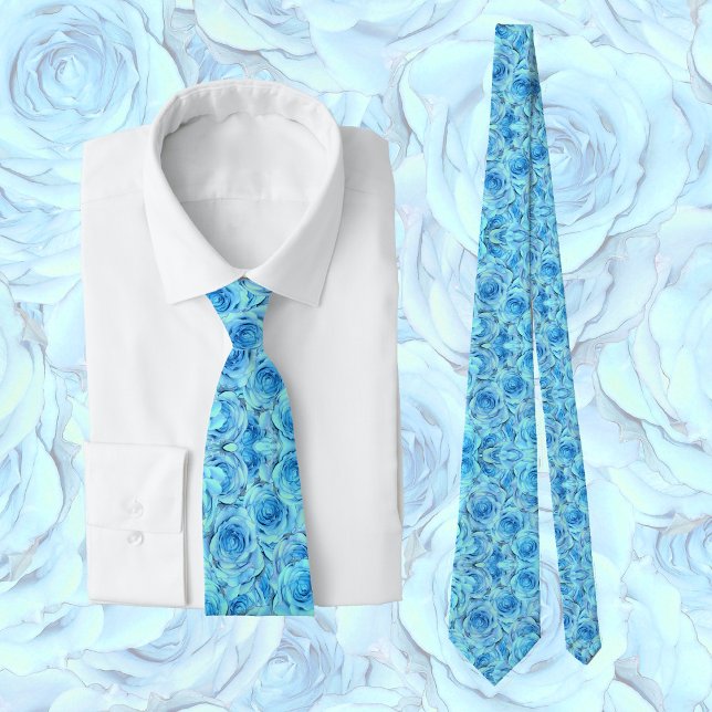 Elegant ro mönster i turkos, blommigt slips (Skapare uppladdad)