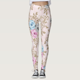 Elegant ro mönster leggings