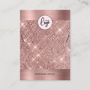 Elegant Ro Necklace Bracelet Visning Card Visitkort