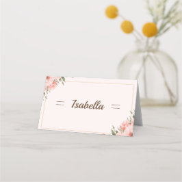 Elegant  Ro och Grey Foltytt Place Placeringskort