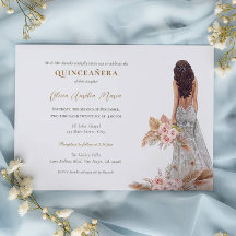 Elegant Ro Pampas Grass Dress Quinceanera