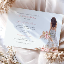 Elegant Ro Pampas Grass Dress Quinceanera