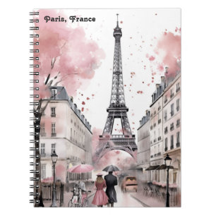 Elegant Ro Paris Frankrike Romantic Eiffel Torn Anteckningsbok