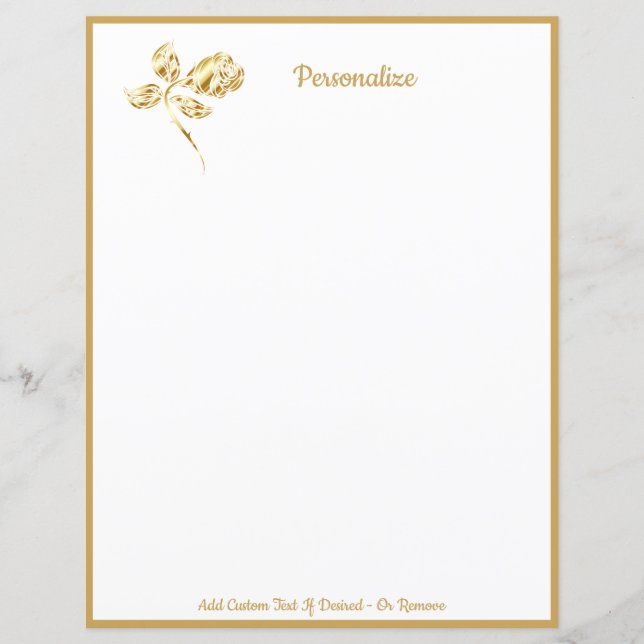 Elegant Ro Personligen vid Guld (Framsida)