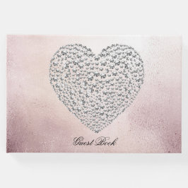 Elegant Ro Rhinestone Heart Guest Bok