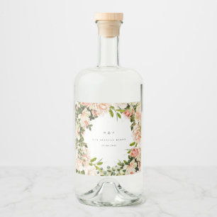 Elegant Ro Romantik Bröllop Spritflaskor Etikett