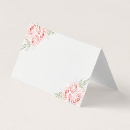 Elegant Ro Rosa Blommigt Bröllop Kort