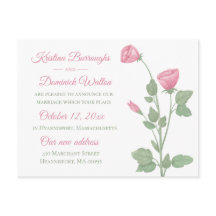 Elegant Ro Rosa Blommigt Ny gifta Bröllop