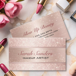 elegant Ro rosa glitter Guld gigaberetister Visitkort