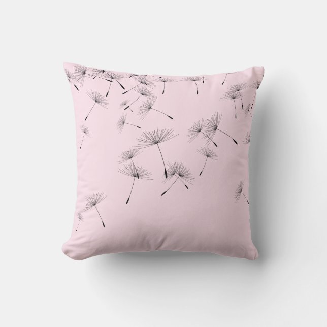 ELEGANT RO ROSA SOM FALLAR DANDELION CUSHION KUDDE (Framsida)