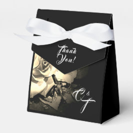 Elegant Ro Sepia och Svarta Bröllop Presentaskar