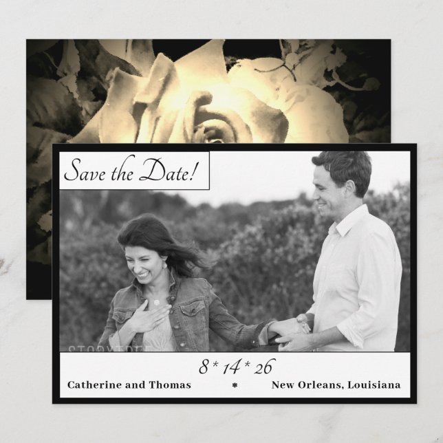 Elegant Ro Spara datum Datumet (Fram/baksida)