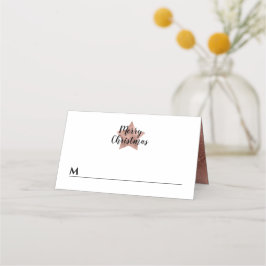 Elegant Ro-stjärnornas jul i Guld Placeringskort